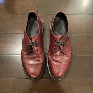 Dr. Martens Burgundy Leather lace up